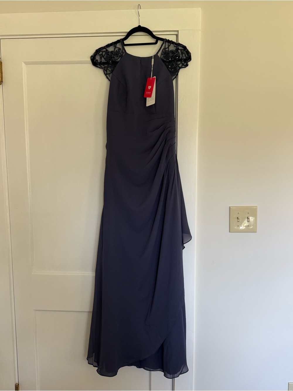 NWT JJ's House Navy Lace-Sleeve Mother of the Bride Dress